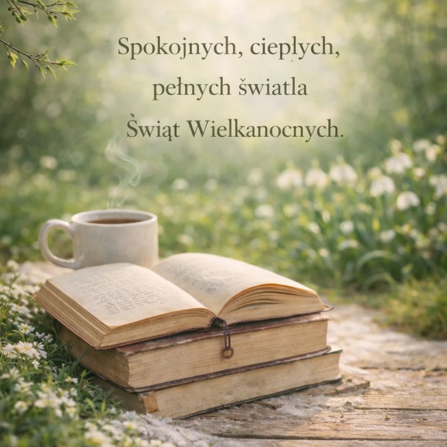 Czas życzeń 💐

Spokojnych i rodzinnych świąt, które lubią ciszę i radość z odkrywania na nowo świata dookoła. 
Czytajcie, spacerujcie i uśmiechacie się do siebie. 
Słońca i spokoju ducha dla wszystkich ❤️💐📖

#wielkanoc #życzenia #wiosnavibes #wiosennemysli #mwk