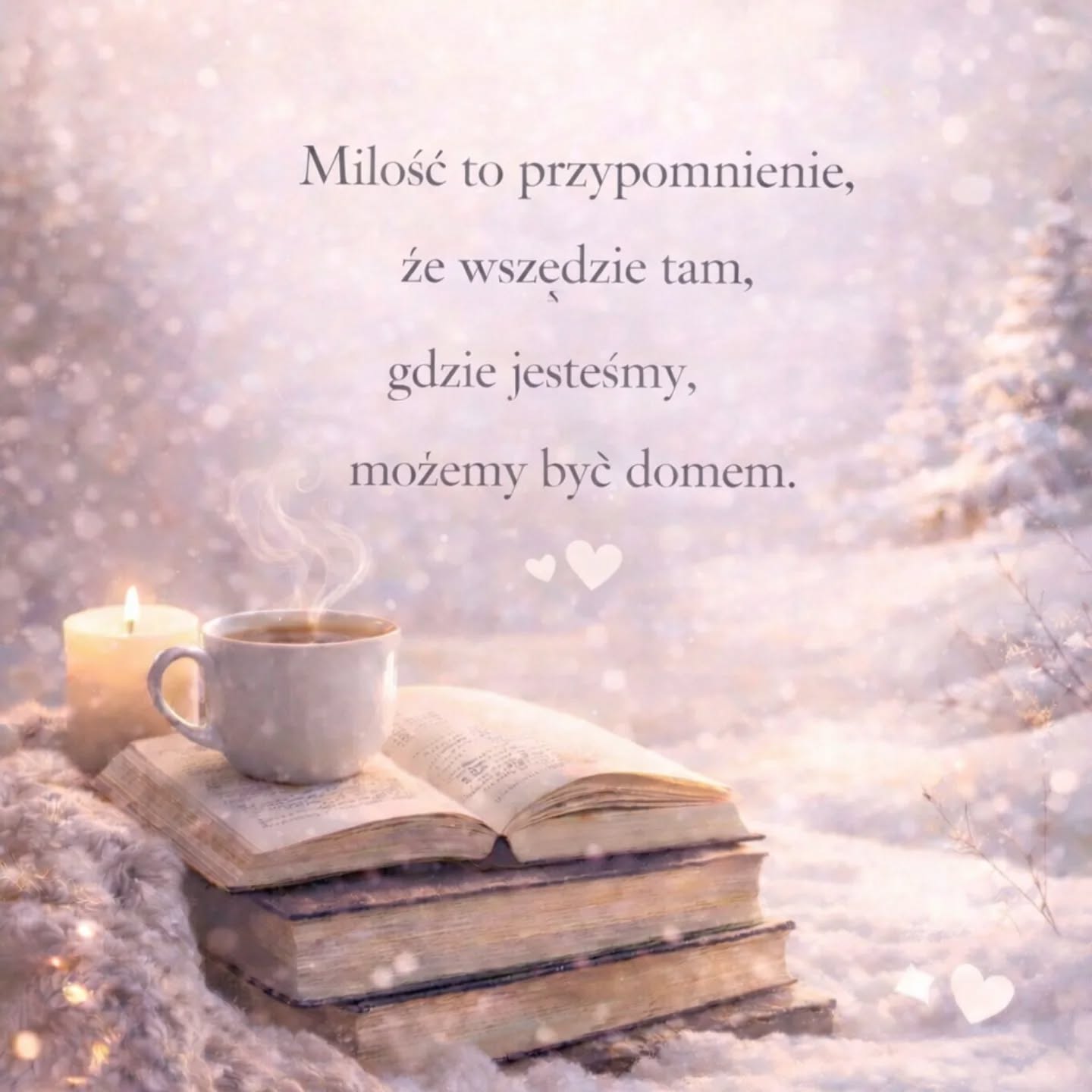 ❄️📚Miłość to przypomnienie,
że wszędzie tam, gdzie jesteśmy,
możemy być domem.❄️📚

Są historie, w których miłość nie jest tłem.
Jest siłą, która przetrwa wszystko.
💙 Love, Rosie 
💙 Zanim się pojawiłeś
💙 Bezpieczna przystań
 Moja lista nie ma końca, wszak romantyczna ze mnie dusza. I mogłabym tak bez namysłu podać z 20 tytułów, jednak bardzo mnie ciekawią wasze wybory. 

Bo miłość w książkach uczy jednego, 
że warto czekać, walczyć i wierzyć.

A Ty? W której historii miłość wygrała dla Ciebie wszystko? 🖤📖

#cytat #zimowemyśli #february #martawsrodksiazek #miłość