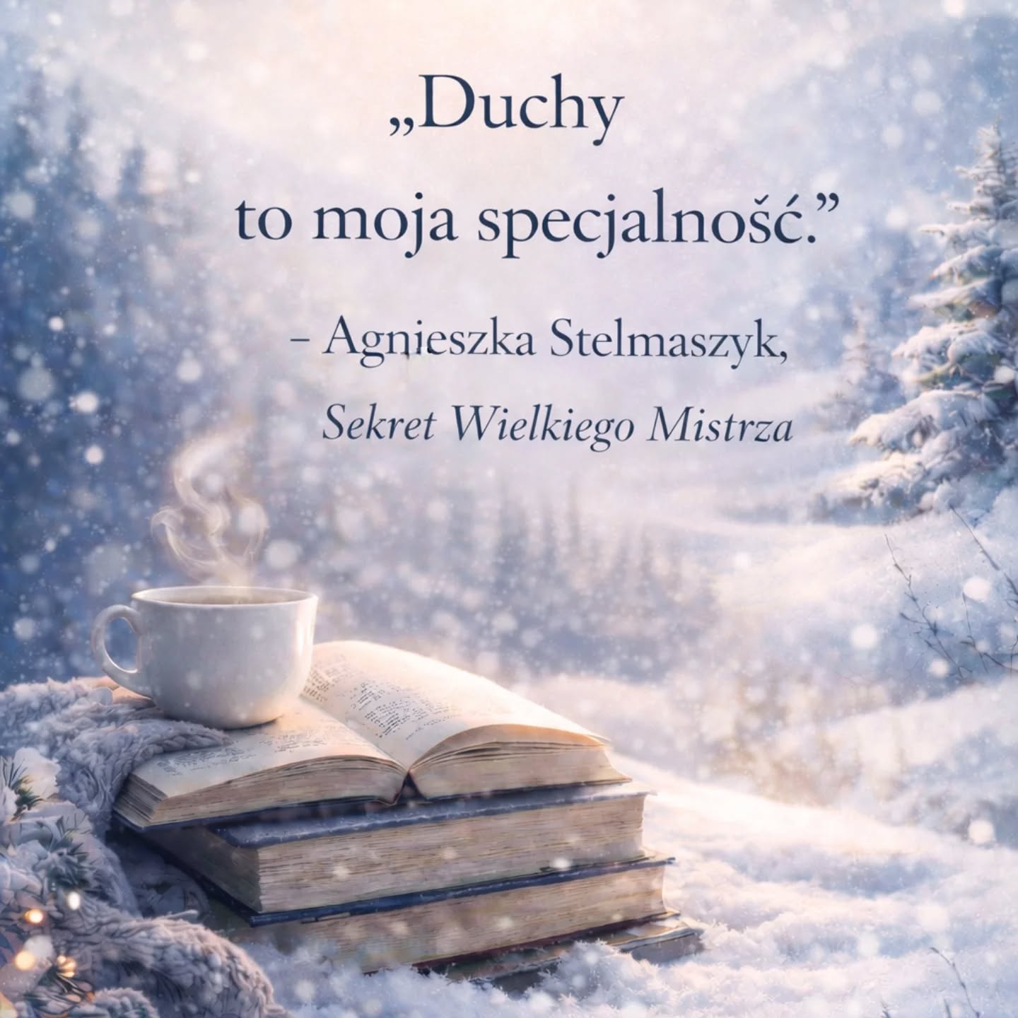 📖❄️
„Duchy to moja specjalność.”

Ten cytat chociaż krótki, został ze mną na dłużej.
Bo Kroniki Archeo potrafią być jednocześnie lekkie, tajemnicze i zaskakująco wciągające... nawet w zimowe wieczory pod kocem.

Już niedługo opowiem, dlaczego trzeci tom ma w sobie coś, co nie chce dać o sobie zapomnieć 👻✨

A Ty — znasz już tę serię, czy dopiero przed Tobą? 

#bookstagram #KronikiArcheo #AgnieszkaStelmaszyk #mwk#wydawnictwowilga